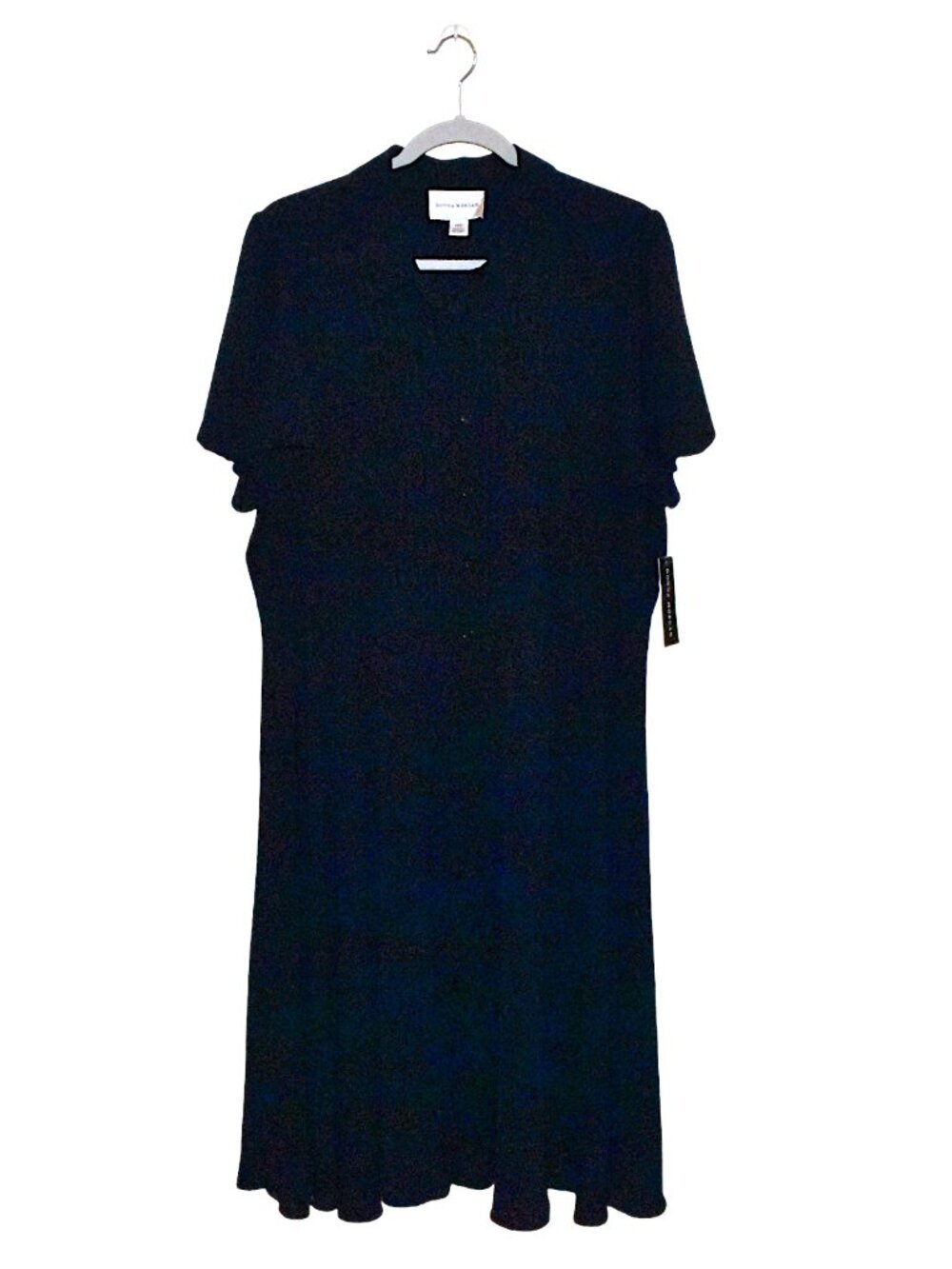 Donna Morgan Short Sleeve Button Down Midi Dress Size 14W